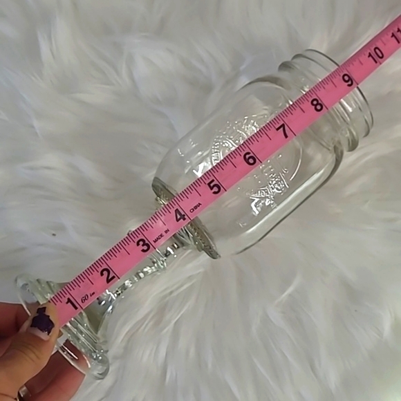 Bubba Gump Shrimp Co Company Glass Collectible Mason Jar Drinking Cup Fancy 9" - Picture 9 of 9